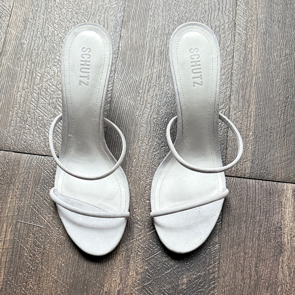 SCHUTZ Taliah Grey Heels US9.5